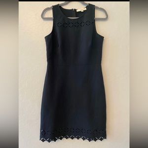 Ann Taylor LOFT black dress with cutouts size 4